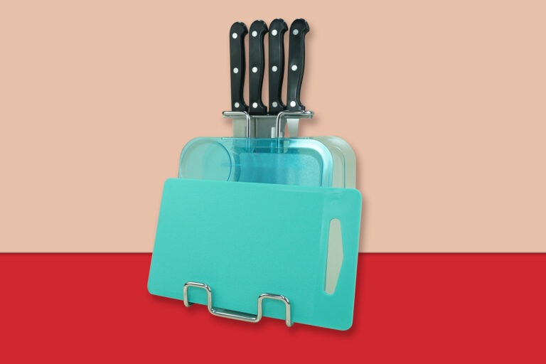 KNIFE AND CUTTING BOARD FOLDABLE RACK