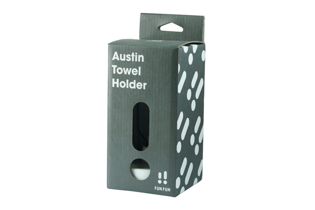 Austin towel holder's package box