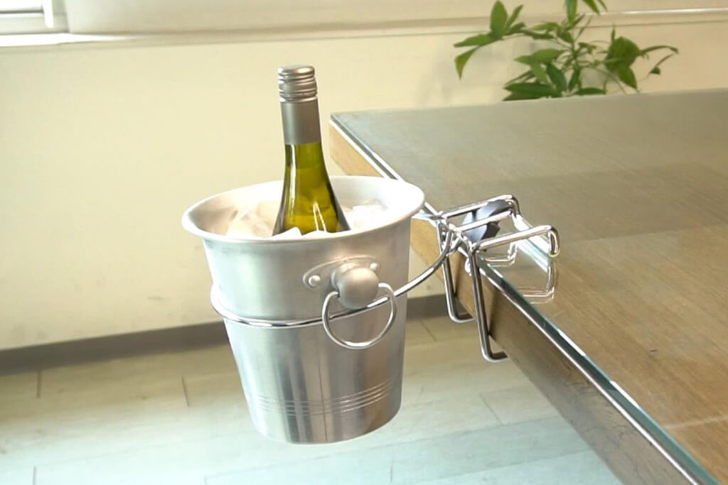 foldable wine cooler table rack