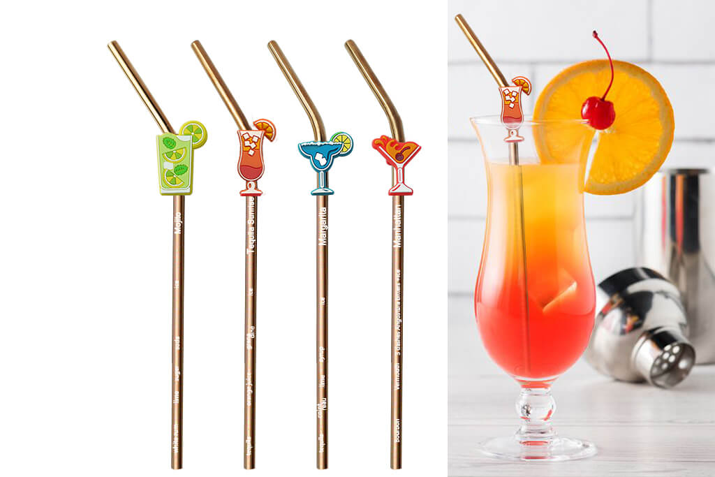 stainless steel cocktail recipe straws 