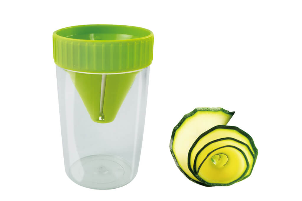 Vegetable spiralizer slicer with acrylic jar