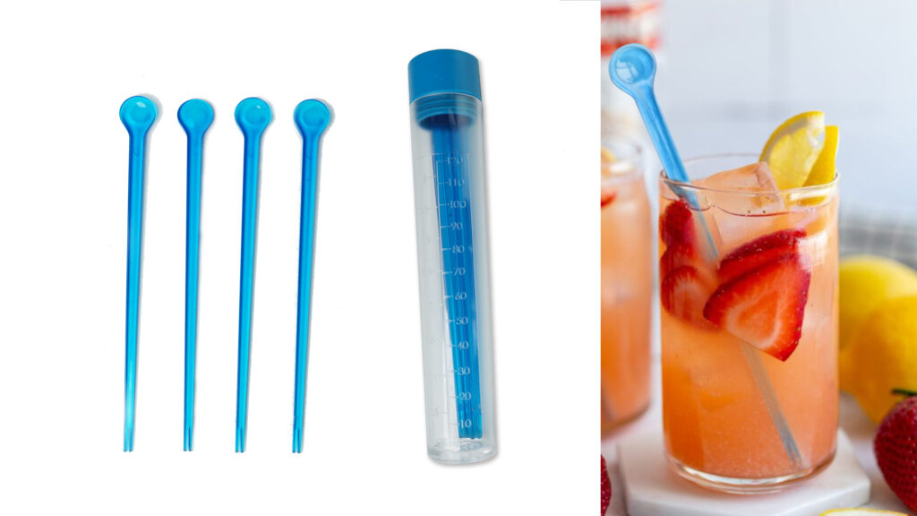 Muddler mix Set including four stirrer picks or six recipe stirrers