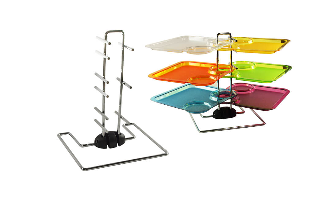 FOOD SERVER DISPLAY STAND WITH 6 PARTY PLATES(PS)