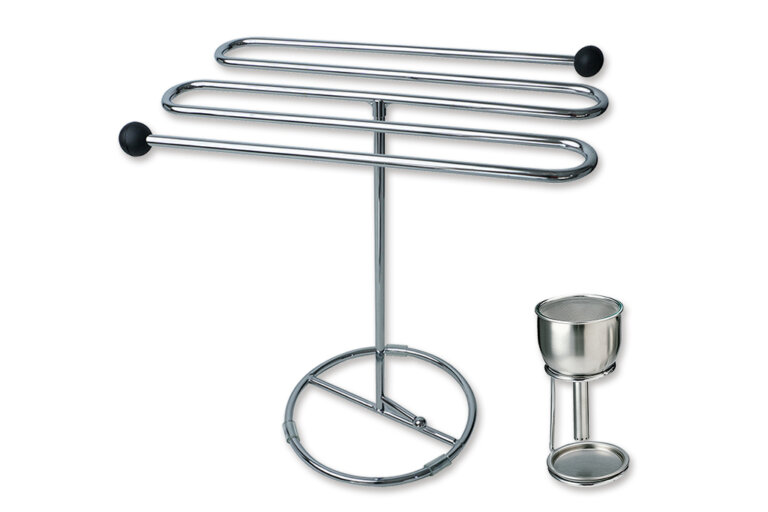 STEMWARE and DECANTER DRYING RACK and WINE AERATOR and STRAINER