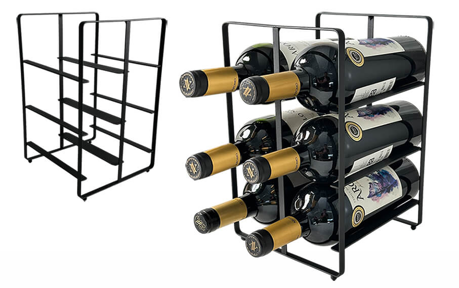 6 BOTTLES RACK